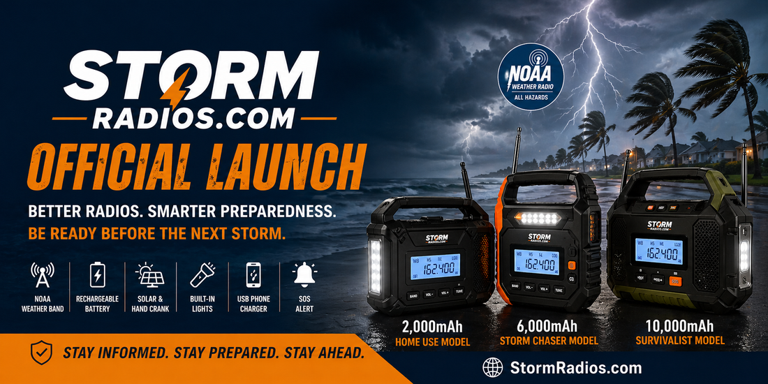 StormRadios.com Launches to Bring Better, More Affordable NOAA Emergency Weather Radios to American Families